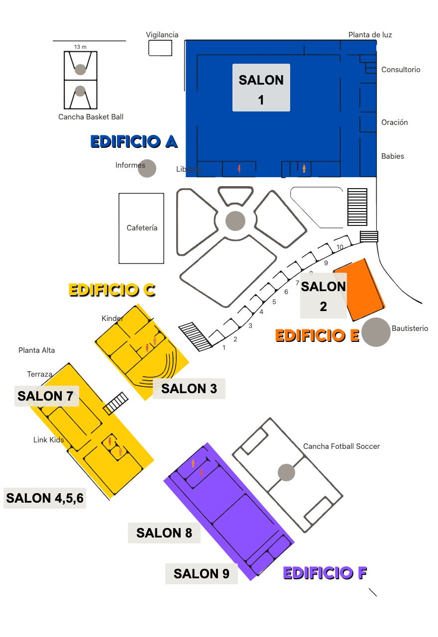 Croquis del campus Satélite Zona Esmeralda